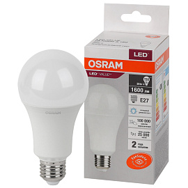 Лампа светодиодная Osram 20 Вт E27 A 6500 К 1600 Лм матовая (4058075579378)