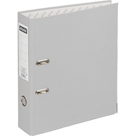 Папка-регистратор Attache 75 мм серая бумвинил/бумага с защитным уголком