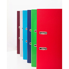 Папка-регистратор Attache 75 мм серая бумвинил/бумага с защитным уголком