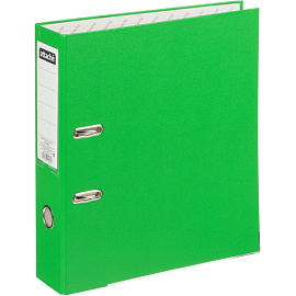 Папка-регистратор Attache A4 75 мм зелёная бумвинил/бумага с защитным уголком