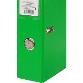 Папка-регистратор Attache A4 75 мм зелёная бумвинил/бумага с защитным уголком