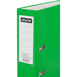 Папка-регистратор Attache A4 75 мм зелёная бумвинил/бумага с защитным уголком