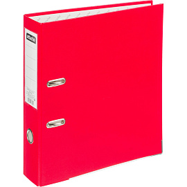 Папка-регистратор Attache 75 мм красная бумвинил/бумага