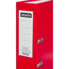 Папка-регистратор Attache 75 мм красная бумвинил/бумага