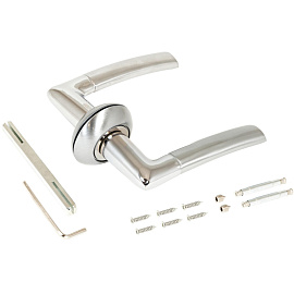 Ручка для межкомнатных дверей Аллюр Арт Старк SC/CP хром матовый