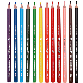 Карандаши цветные Deli Super Wings 12 карандашей 12 цветов шестигранные