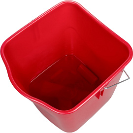 Ведро Эко-Форс 25 л пластик красное (сливной носик)