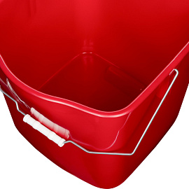 Ведро Эко-Форс 25 л пластик красное (сливной носик)