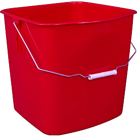 Ведро Эко-Форс 25 л пластик красное (сливной носик)