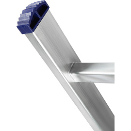 Лестница универсальная TOPFORT алюминиевая трехсекционная 3x6 ступеней