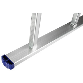 Лестница универсальная TOPFORT алюминиевая трехсекционная 3x9 ступеней