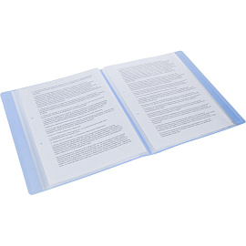 Папка файловая на 60 файлов Attache Selection Breeze А4 40 мм голубая (толщина обложки 0.7 мм)