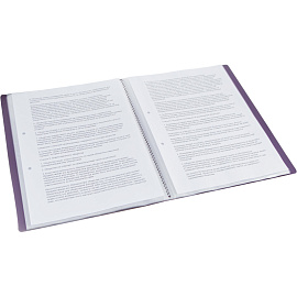 Папка файловая на 40 файлов Attache Metallics А4 15 мм сиреневая (толщина обложки 0.8 мм)