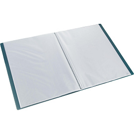 Папка файловая на 40 файлов Attache Metallics А4 15 мм зеленая (толщина обложки 0.8 мм)