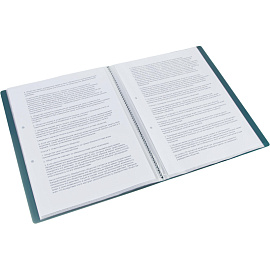 Папка файловая на 40 файлов Attache Metallics А4 15 мм зеленая (толщина обложки 0.8 мм)