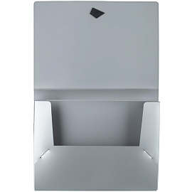 Папка на резинках Attache Metallics А4 34 мм пластиковая до 200 листов серая (толщина обложки 0.8 мм)