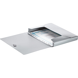 Папка на резинках Attache Metallics А4 34 мм пластиковая до 200 листов серая (толщина обложки 0.8 мм)