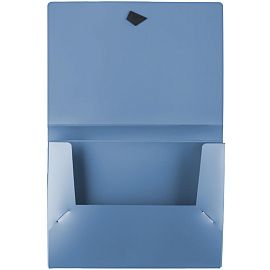 Папка на резинках Attache Metallics А4 40 мм пластиковая до 200 листов синяя (толщина обложки 0.8 мм)