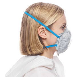 Респиратор UnixAir 512 V противоаэрозольный с угольным фильтром с клапаном FFP2 (3 штуки в упаковке)