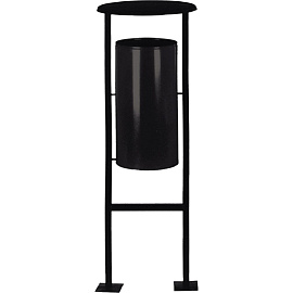 Урна уличная Титан УК-1 24 л оцинкованная сталь с крышкой опрокидывающаяся (120x40x40 см)