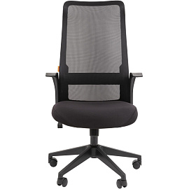 Кресло для руководителя Chairman 573 чёрное (сетка/ткань, пластик) фото Кресло для руководителя Chairman 573 чёрное (сетка/ткань, пластик)