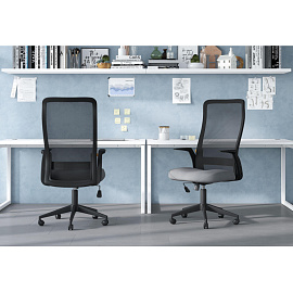 Кресло для руководителя Chairman 573 чёрное (сетка/ткань, пластик) фото Кресло для руководителя Chairman 573 чёрное (сетка/ткань, пластик)