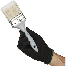 Кисть малярная плоская TOPFORT из смешанной щетины 70x15 мм серая