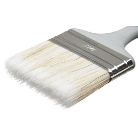 Кисть малярная плоская TOPFORT из смешанной щетины 80x15 мм серая