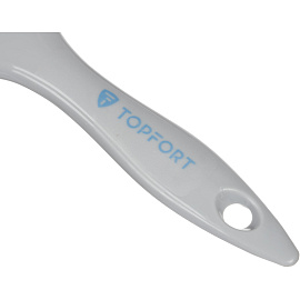 Кисть малярная плоская TOPFORT из смешанной щетины 80x15 мм серая