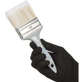 Кисть малярная плоская TOPFORT из смешанной щетины 80x15 мм серая