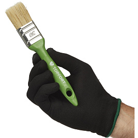 Кисть малярная плоская TOPFORT из смешанной щетины 30x15 мм зеленая