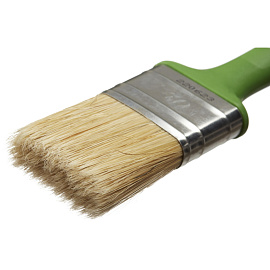 Кисть малярная плоская TOPFORT из смешанной щетины 40x15 мм зеленая