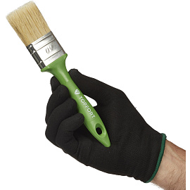 Кисть малярная плоская TOPFORT из смешанной щетины 40x15 мм зеленая