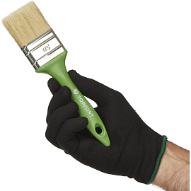 Кисть малярная плоская TOPFORT из смешанной щетины 50x15 мм зеленая