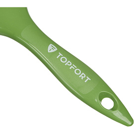 Кисть малярная плоская TOPFORT из смешанной щетины 80x15 мм зеленая