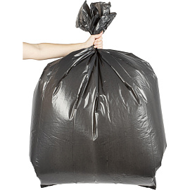 Мешки для мусора на 240 л черные (ПСД, 30 мкм, 26 штук в упаковке)