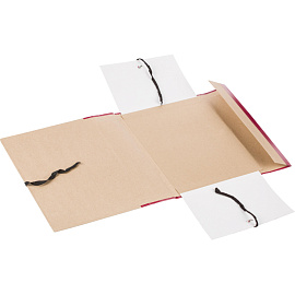 Папка архивная на 4-х завязках Attache Economy А4 100 мм (232х312 мм) картон/крафт-бумага/бумвинил до 1000 листов