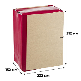 Папка архивная на 4-х завязках Attache Economy А4 150 мм (232х312 мм) картон/крафт-бумага/бумвинил до 1500 листов