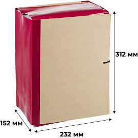 Папка архивная на 4-х завязках Attache Economy А4 150 мм (232х312 мм) картон/крафт-бумага/бумвинил до 1500 листов