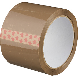 Клейкая лента упаковочная 72 мм х 66 м 38 мкм коричневая (4 штуки в упаковке)
