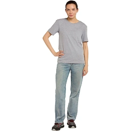 Футболка серый меланж короткий рукав 100% хлопок (размер 64-66 (ХХХХL))