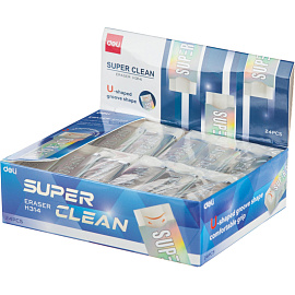 Ластик Deli Super Clean ПВХ прямоугольная 41x17x11 мм фото Ластик Deli Super Clean ПВХ прямоугольная 41x17x11 мм