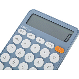 Калькулятор настольный Deli EM124 12 разрядный голубой 158x105x28 мм