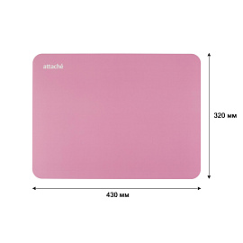 Коврик на стол Attache Акварель 430х320 мм розовый
