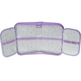 Пенал односекционный Комус Класс Uniland сиреневый