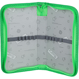 Пенал односекционный Комус Класс Robot черный