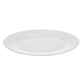 Тарелка обеденная Chan Wave Classic фарфор 250 см белая