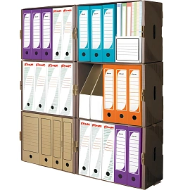 Короб архивный Т24 Комус 519х341х323 мм из гофрокартона