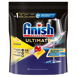 Капсулы для посудомоечных машин Finish Powerball Ultimate Лимон (44 штуки в упаковке)