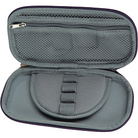 Пенал односекционный Комус Класс (№1 School) 3D Robot фиолетовый